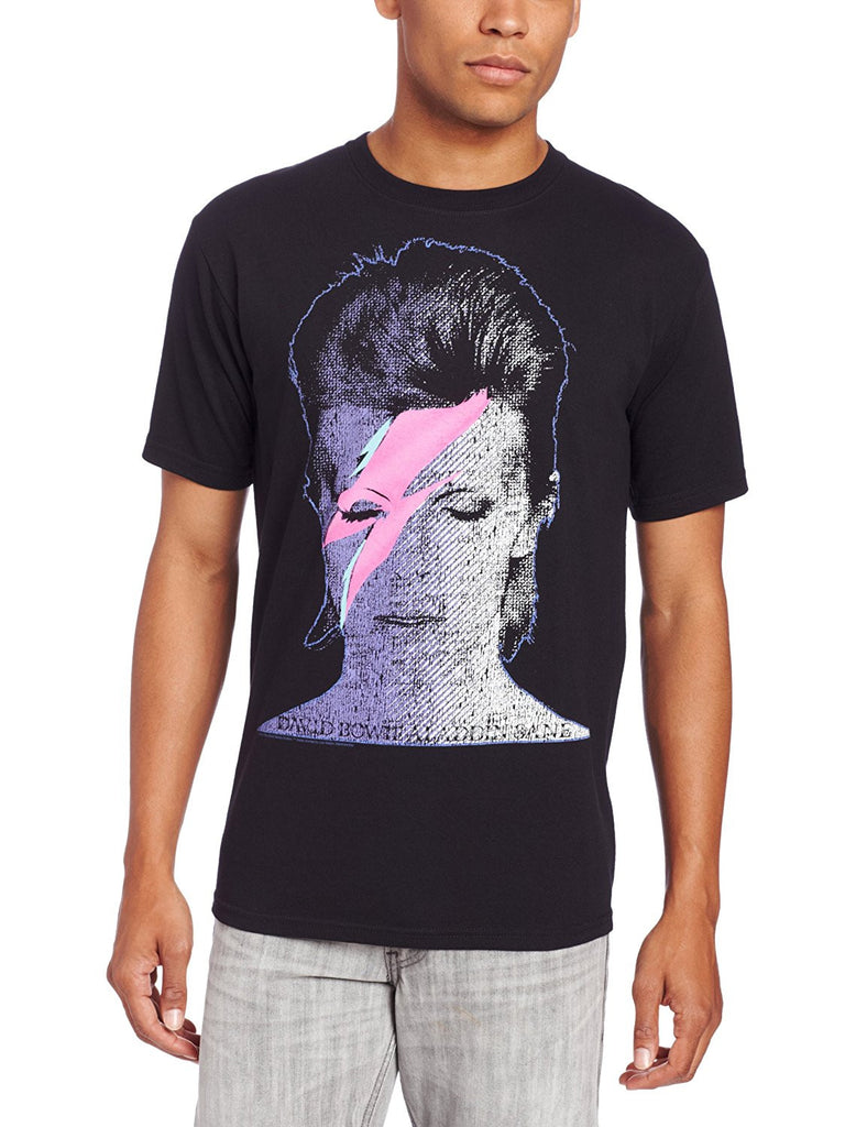 David Bowie Aladdin Photo Men's T-shirt, Black, Large