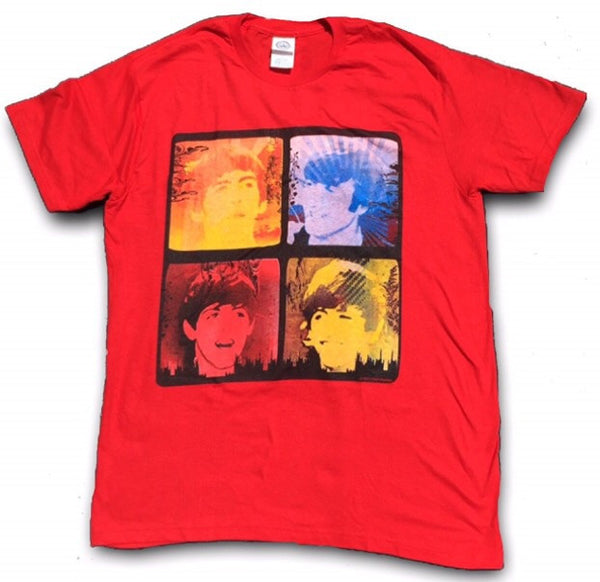 Beatles 'Fab Four'' Red T-Shirt (X-Large)
