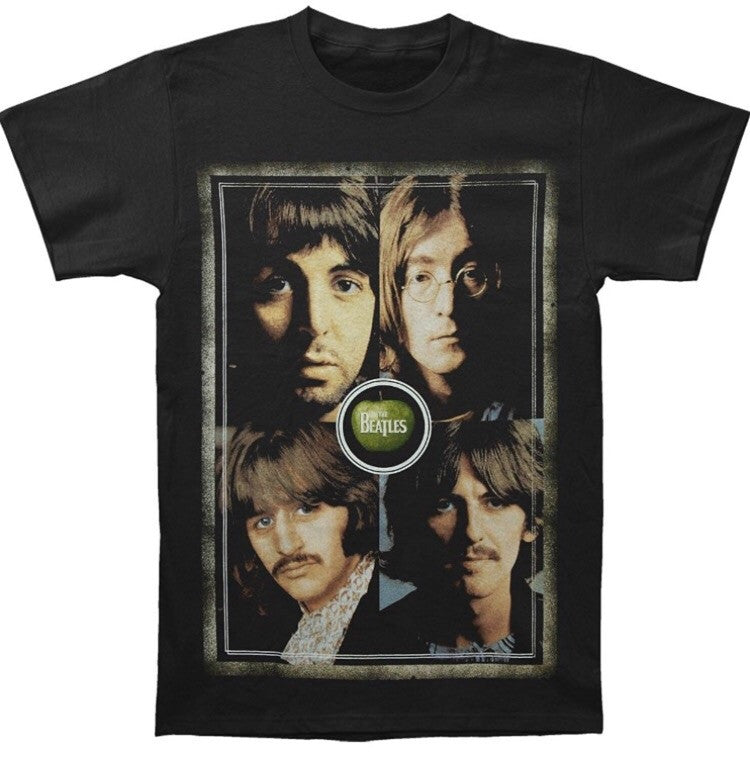 Beatles 'Faces' Men's T-Shirt, Black